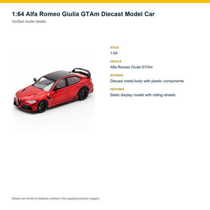 1:64 Alfa Romeo Giulia GTAm verified model details