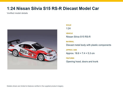1:24 Nissan Silvia S15 RS-R verified model details