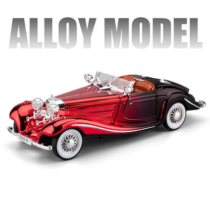 1:24 Mercedes-Benz 500K Diecast Model Car with Sound & Lights image 6