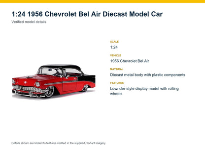 1:24 1956 Chevrolet Bel Air verified model details