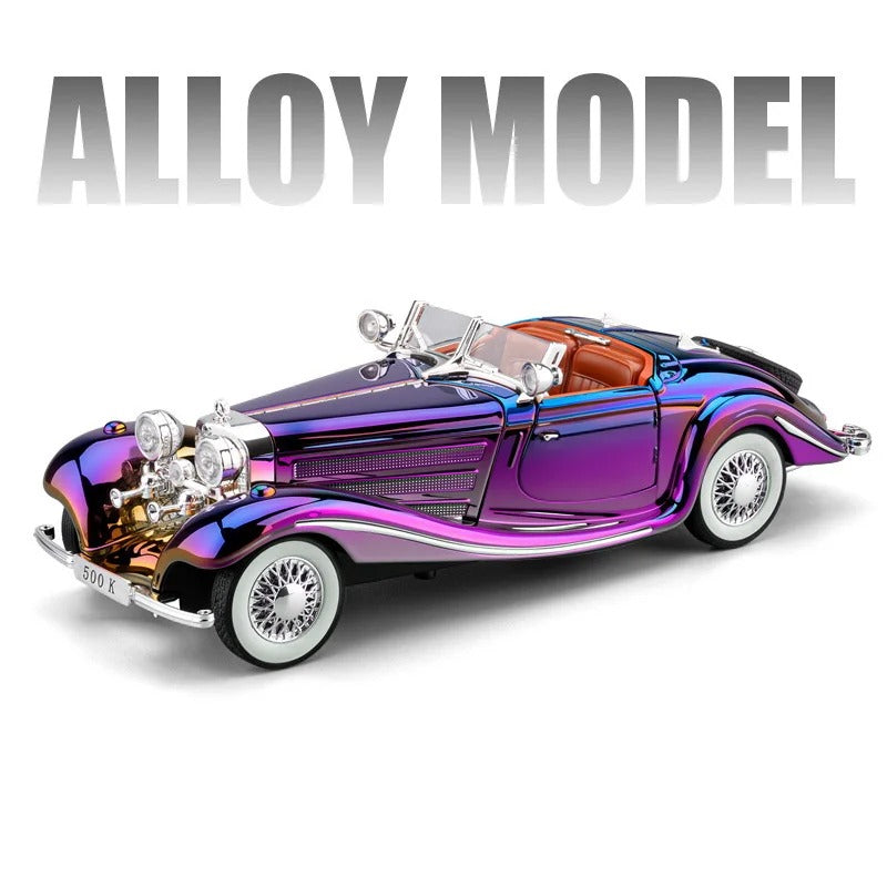 1:24 Mercedes-Benz 500K Diecast Model Car with Sound & Lights image 7
