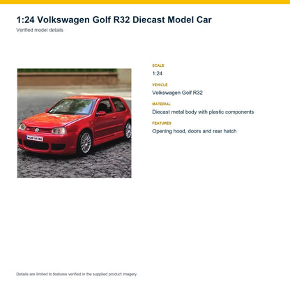 1:24 Volkswagen Golf R32 verified model details