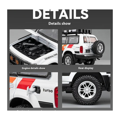 1:24 Toyota Land Cruiser LC80 diecast model - details view