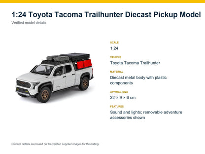 1:24 Toyota Tacoma Trailhunter verified model details