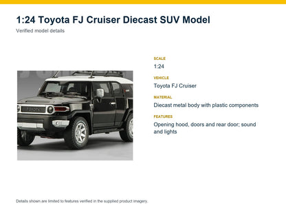 1:24 Toyota FJ Cruiser verified model details
