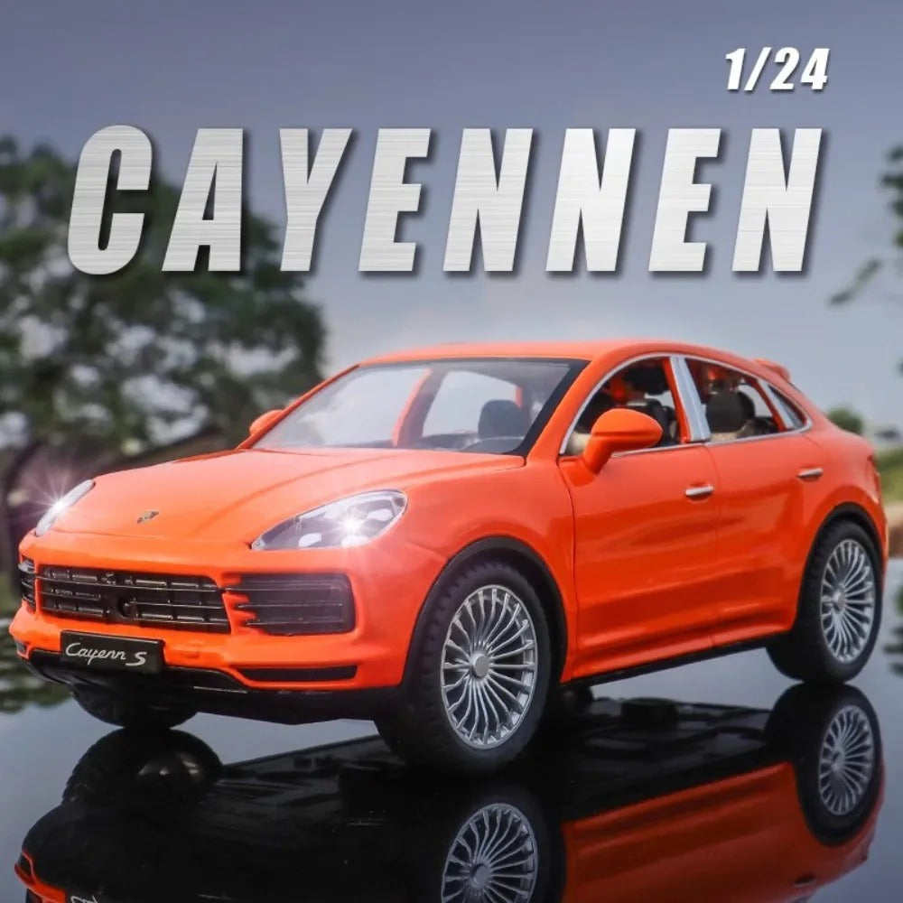 1:24 Porsche Cayenne Diecast SUV Model with Sound & Lights image 5