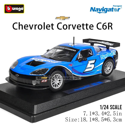 1:24 Chevrolet Corvette C6R Diecast Model Car image 4