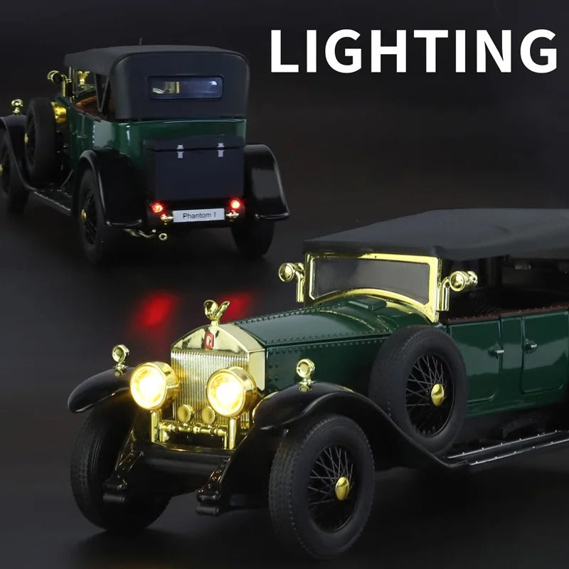 1:24 Rolls-Royce Phantom I Diecast Model Car with Lights image 4