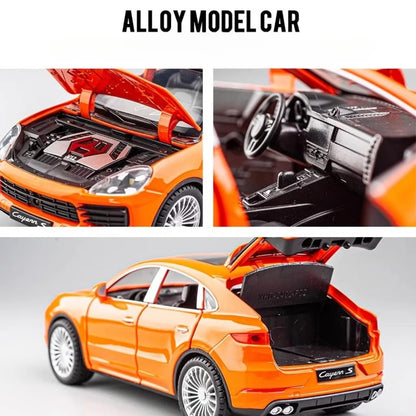 1:24 Porsche Cayenne Diecast SUV Model with Sound & Lights image 6