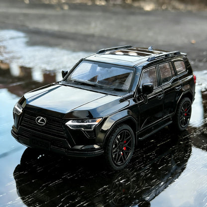 1:24 Lexus GX 550 diecast model - black complete view