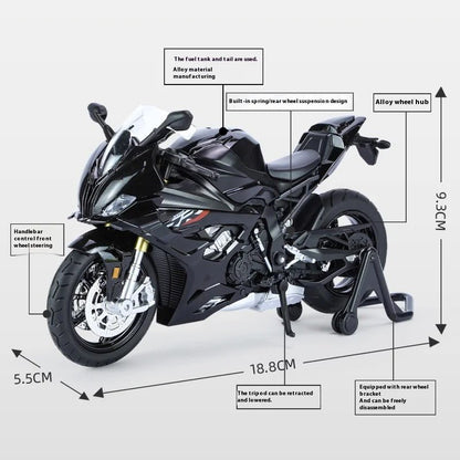 1/12 BMW S1000RR Alloy Diecast Motorcycle Model Toy - FunCarScale