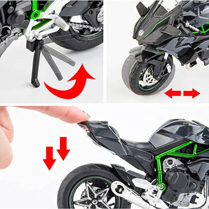 1/12 Scale Kawasaki Ninja H2R Model Car - FunCarScale