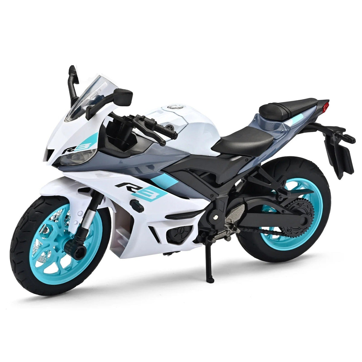 1:12 Yamaha YZF-R3 Diecast Alloy Motorcycle (Light & Sound) - product gallery image 2