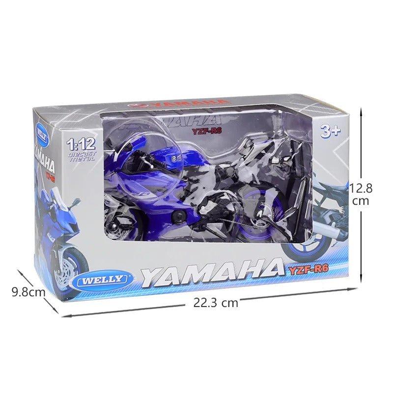 1/12 Yamaha YZF - R6 Diecast Motorcycle Model Toy - FunCarScale