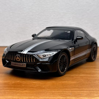 1:24 Mercedes-AMG SL 63 diecast model - black complete view