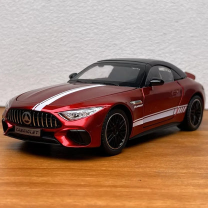 1:24 Mercedes-AMG SL 63 diecast model - red complete view