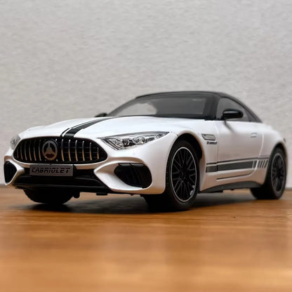 1:24 Mercedes-AMG SL 63 diecast model - white complete view