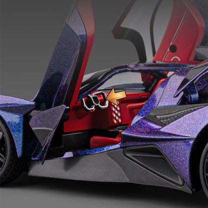 1:18 Apollo Project EVO Diecast Racing Car Model – Light & Sound - FunCarScale