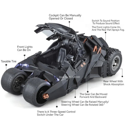 1:18 Scale Batmobile – The Dark Knight Trilogy Die - cast Model - FunCarScale