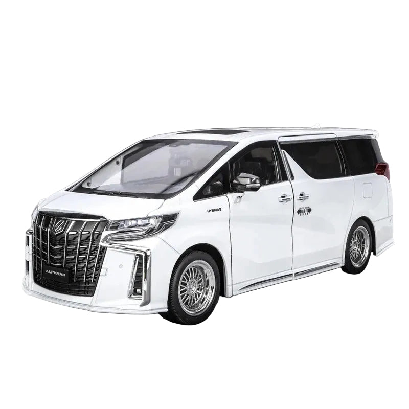 1:18 Toyota Alphard Alloy Diecast MPV Model w/ Sound & Lights - FunCarScale