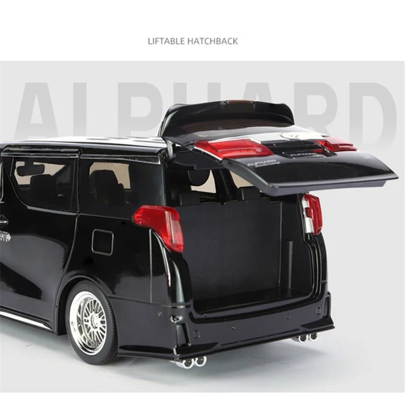1:18 Toyota Alphard Alloy Diecast MPV Model w/ Sound & Lights - FunCarScale