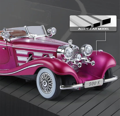 1:24 Mercedes-Benz 500K Diecast Model Car with Sound & Lights image 12