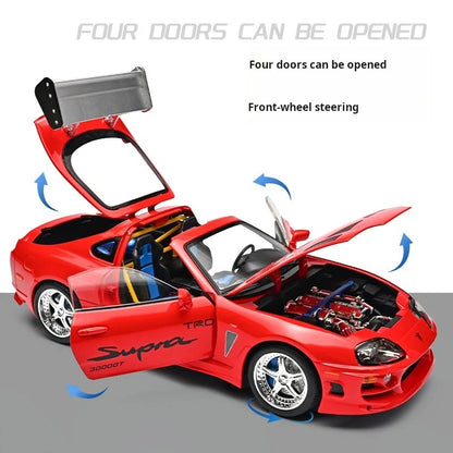 1:24 Toyota Supra A80 Diecast Model Car with Sound & Lights image 8