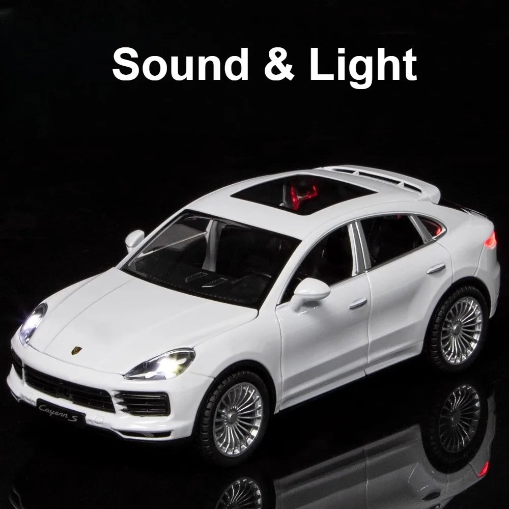 1:24 Porsche Cayenne Diecast SUV Model with Sound & Lights image 7