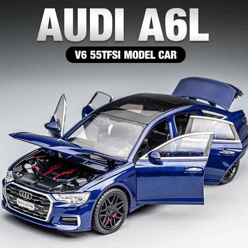 1:24 Audi A6 Diecast Alloy Model Car (Light & Sound) - FunCarScale