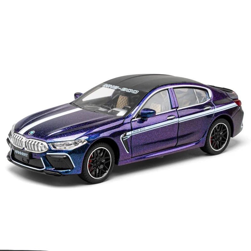 1:24 BMW M8 MH8 Diecast Supercar with Lights & Sound - FunCarScale