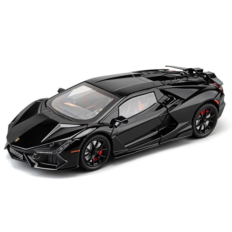 1/24 Lamborghini Revuelto Diecast Car (Spray Plating) w/ Water Spray & Fog - FunCarScale