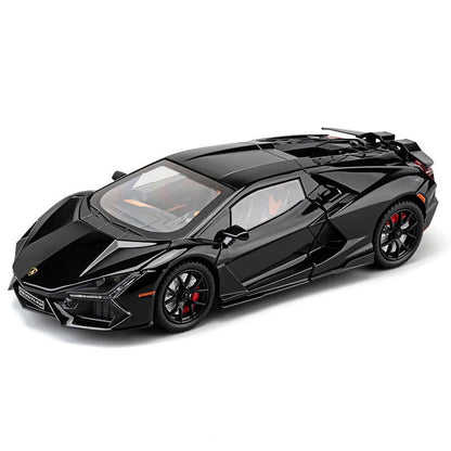 1/24 Lamborghini Revuelto Diecast Car (Spray Plating) w/ Water Spray & Fog - FunCarScale
