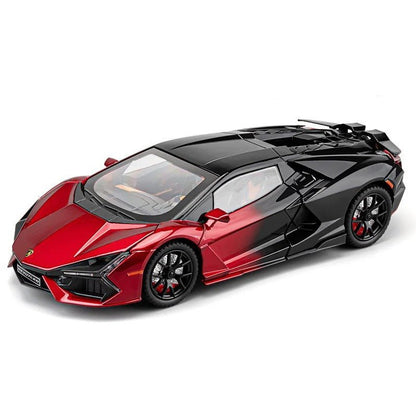 1/24 Lamborghini Revuelto Diecast Car (Spray Plating) w/ Water Spray & Fog - FunCarScale