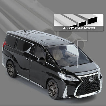 1:24 Lexus LM300 Alloy Diecast MPV Model w/ Sound & Lights - FunCarScale