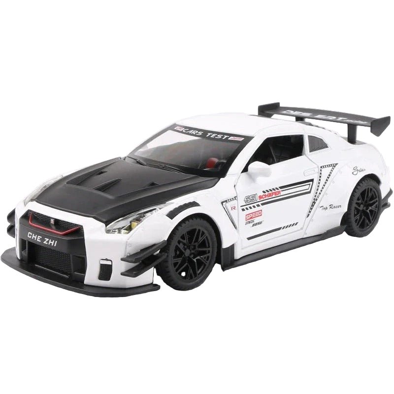 1:24 Nissan GT - R Diecast Model Car – R34/R35 Ares Edition - FunCarScale