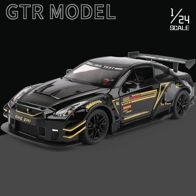 1:24 Nissan GT - R Diecast Model Car – R34/R35 Ares Edition - FunCarScale