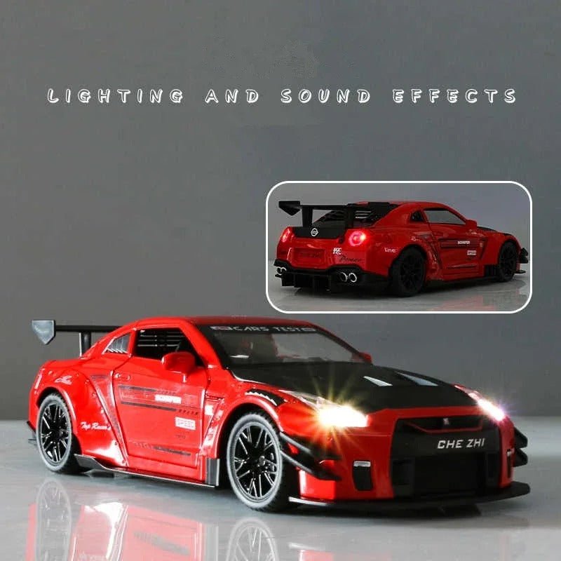 1:24 Nissan GT - R Diecast Model Car – R34/R35 Ares Edition - FunCarScale