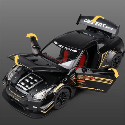 1:24 Nissan GT - R Diecast Model Car – R34/R35 Ares Edition - FunCarScale