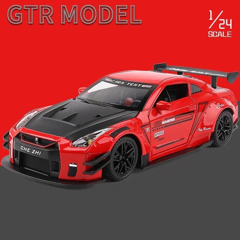 1:24 Nissan GT - R Diecast Model Car – R34/R35 Ares Edition - FunCarScale