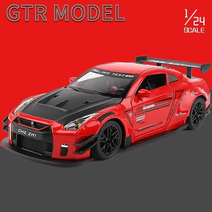1:24 Nissan GT - R Diecast Model Car – R34/R35 Ares Edition - FunCarScale