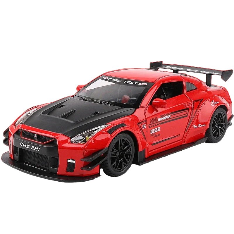 1:24 Nissan GT - R Diecast Model Car – R34/R35 Ares Edition - FunCarScale