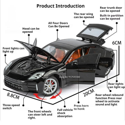 1:24 Panamera 911 Turbo S Diecast Model Car - FunCarScale