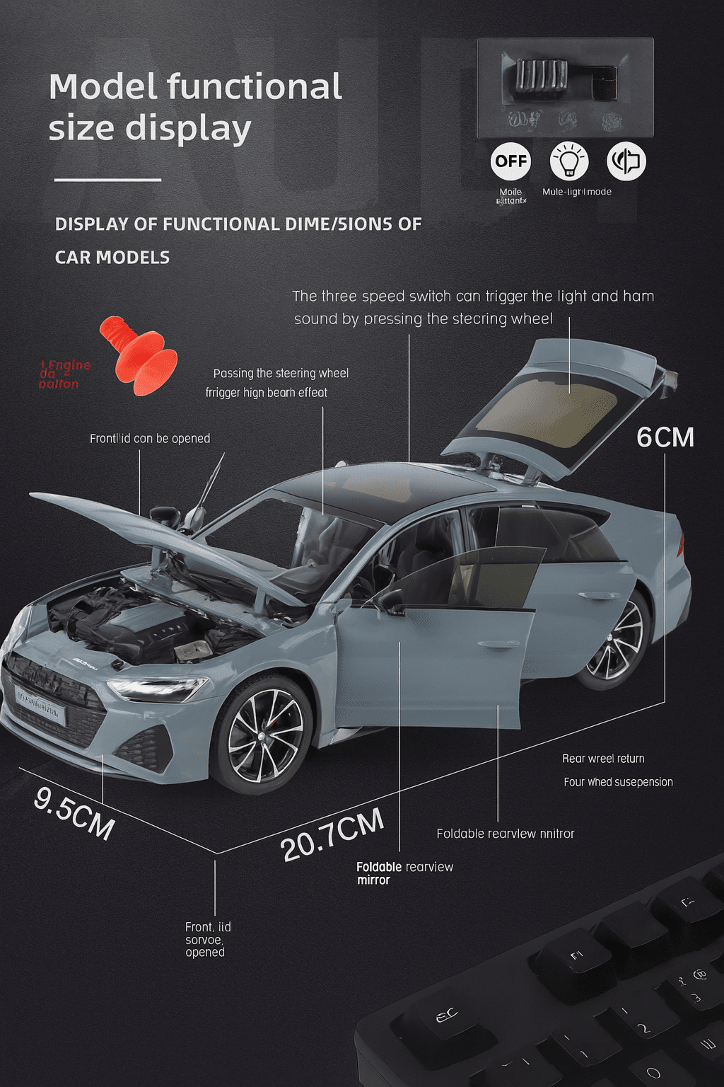 1:24 RS7 Diecast Model Car - FunCarScale