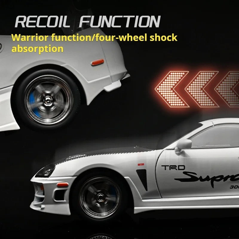 1:24 Toyota Supra A80 Diecast Model Car with Sound & Lights image 9