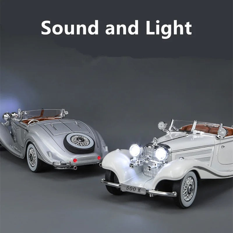 1:24 Mercedes-Benz 500K Diecast Model Car with Sound & Lights image 13