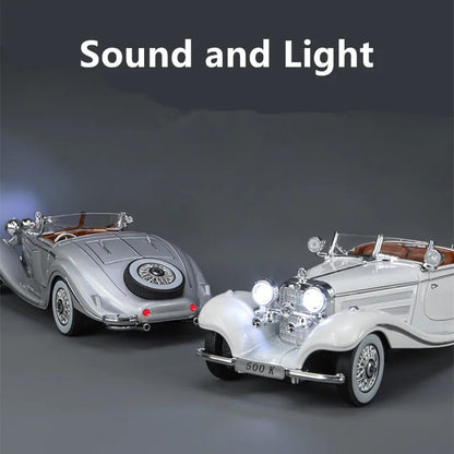 1:24 Mercedes-Benz 500K Diecast Model Car with Sound & Lights image 13