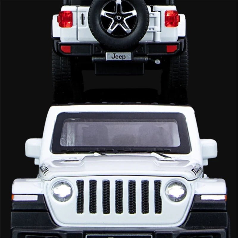1:32 Jeep Wrangler Rubicon SUV Diecast Model w/ Sound & Lights - FunCarScale