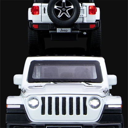 1:32 Jeep Wrangler Rubicon SUV Diecast Model w/ Sound & Lights - FunCarScale