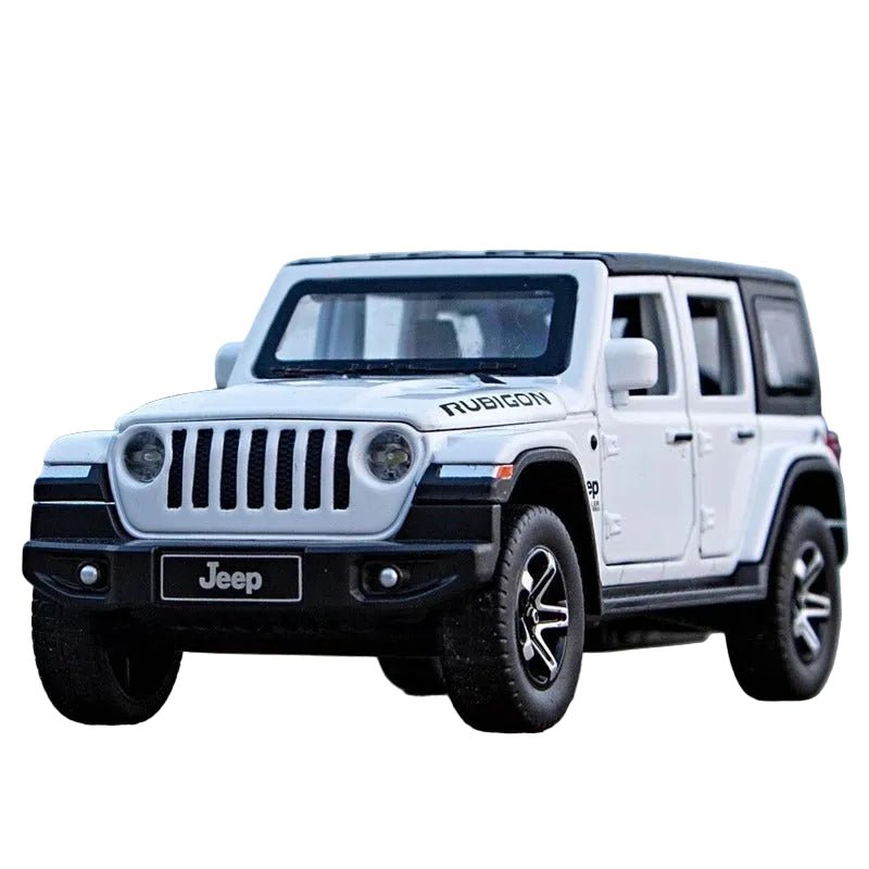 1:32 Jeep Wrangler Rubicon SUV Diecast Model w/ Sound & Lights - FunCarScale