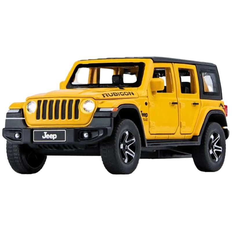 1:32 Jeep Wrangler Rubicon SUV Diecast Model w/ Sound & Lights - FunCarScale